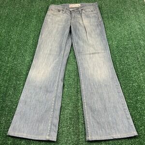 VTG Joe's Jeans Women's 28 30x29" Flare Bootcut Fade Blue USA Made Stretch Y2K